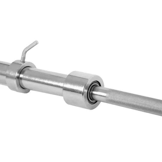 Profesjonalny gryf olimpijski z łożyskami inSPORTline OB-86 220 cm ∙ 50 mm ∙ 700 kg ∙ łożyska kulkowe
