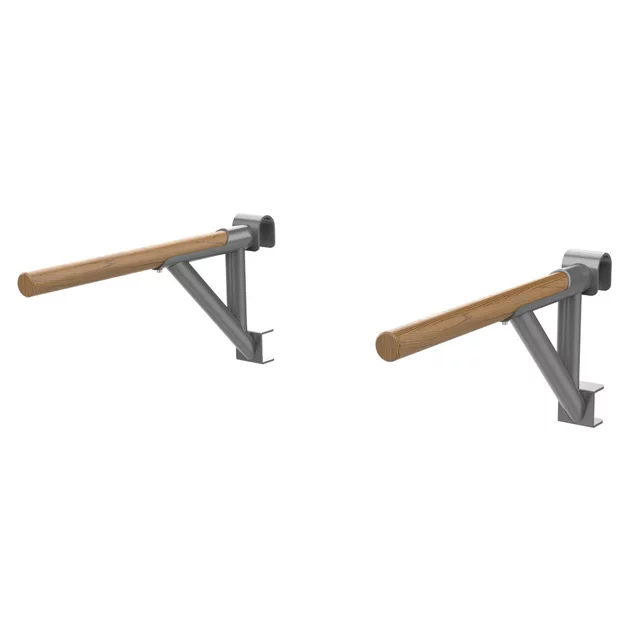 Drabinka gimnastyczna inSPORTline Wootaline 199x80 cm ∙ z drążkiem i poręczami ∙ nośność 150 kg ∙ rama stal/drewno
