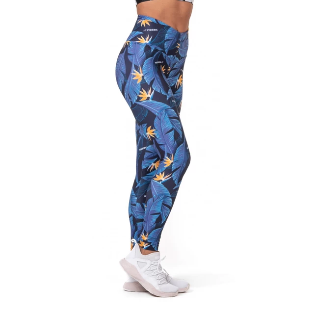 Legginsy damskie Nebbia High Waist Ocean Power 561 - Niebieski ocean - Niebieski ocean