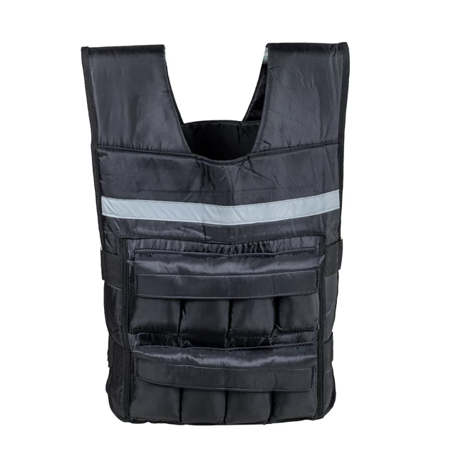 Kamizelka z obciążeniem ∙ inSPORTline Crixus 10 kg ∙ regulowana 1-10 kg ∙ uniwersalny rozmiar, elementy odblaskowe