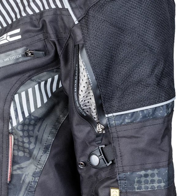 Męska kurtka motocyklowa W-TEC Kamicer - Czarno-czerwony