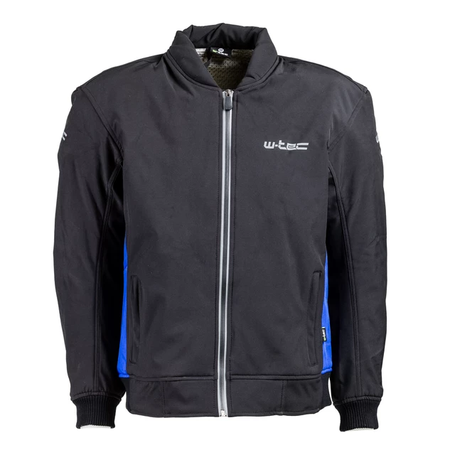 Męska kurtka motocyklowa soft-shell W-TEC Langon - Czarno-czerwony - Czarno-niebieski