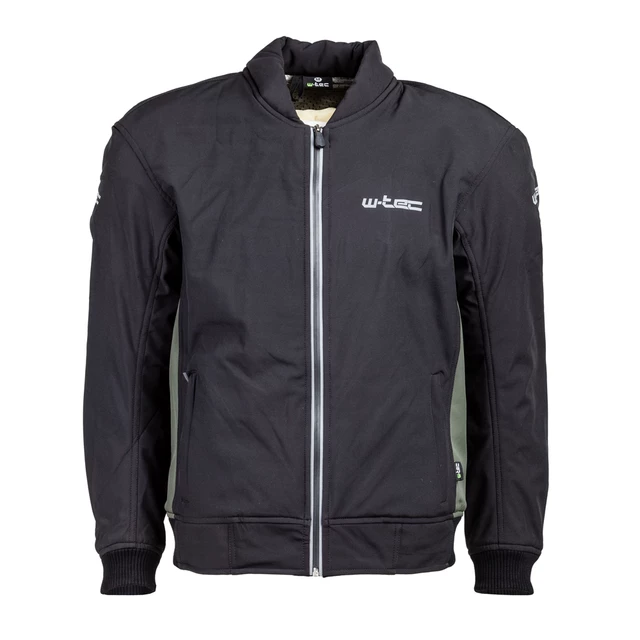 Męska kurtka motocyklowa soft-shell W-TEC Langon - Czarno-czerwony - Czarno-zielony khaki