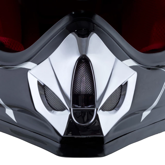 Młodzieżowy kask motocyklowy W-TEC V310 enduro - Neonowa zieleń zombie
