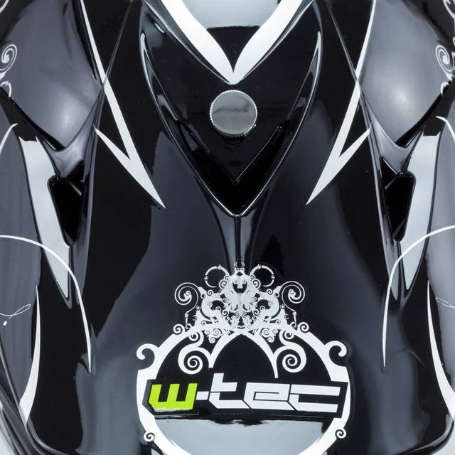 Młodzieżowy kask motocyklowy W-TEC V310 enduro - Neonowa zieleń zombie