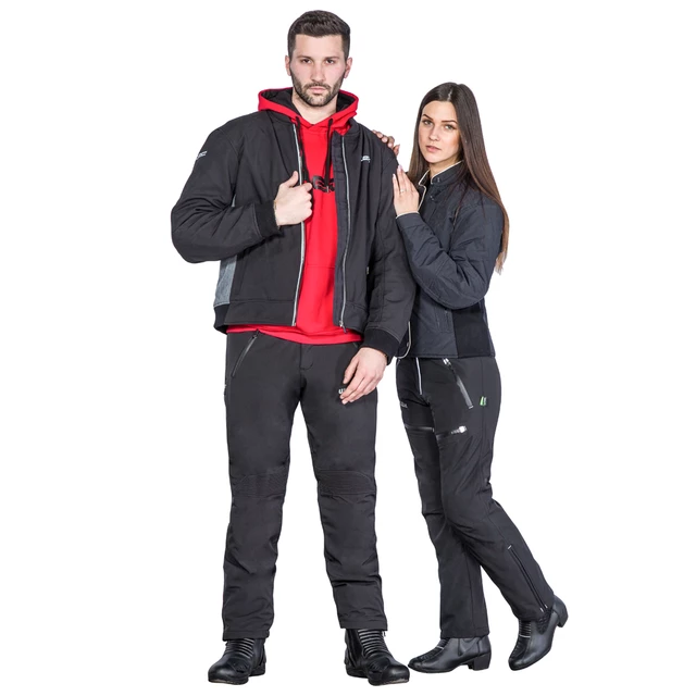 Męska kurtka motocyklowa soft-shell W-TEC Langon - Czarno-czerwony