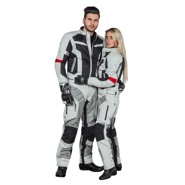 Męska kurtka motocyklowa W-TEC Ventex - Jasnoszary
