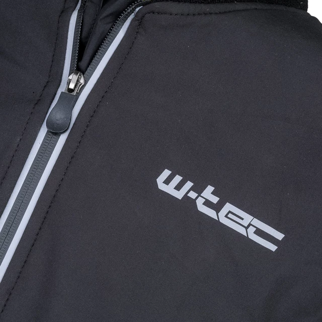 Męska kurtka motocyklowa soft-shell W-TEC Langon - Czarno-czerwony