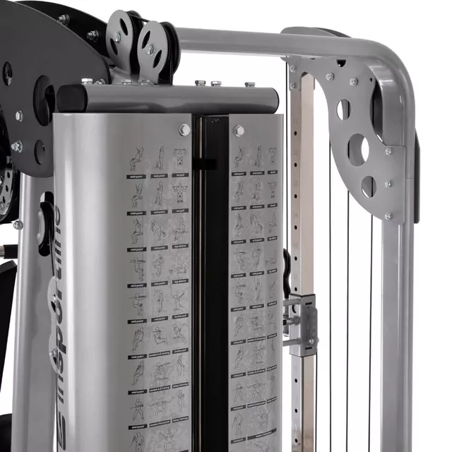 Atlas wielofunkcyjny inSPORTline Profigym C400 ∙ 90-kilogramowy stos ∙ regulowane ramiona