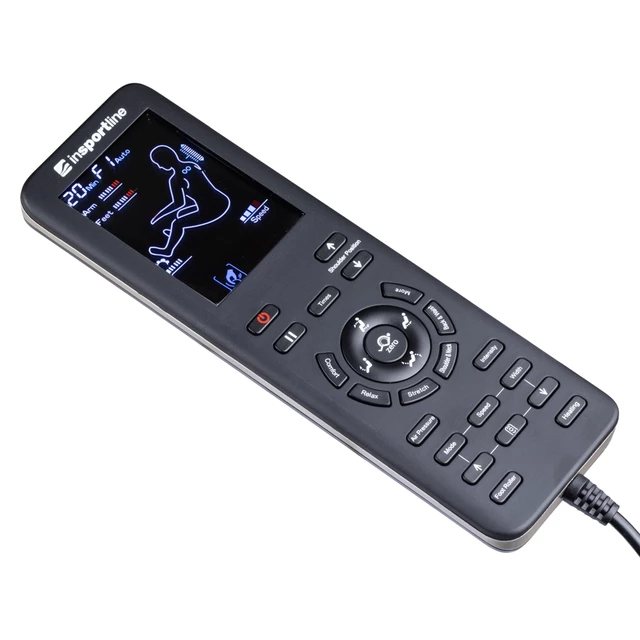 Fotel do relaksu inSPORTline Carlita ∙ masaż mechaniczny + powietrzny ∙ ogrzewanie podczerwienią ∙ sterowanie głosowe ∙ Bluetooth - Antracyt