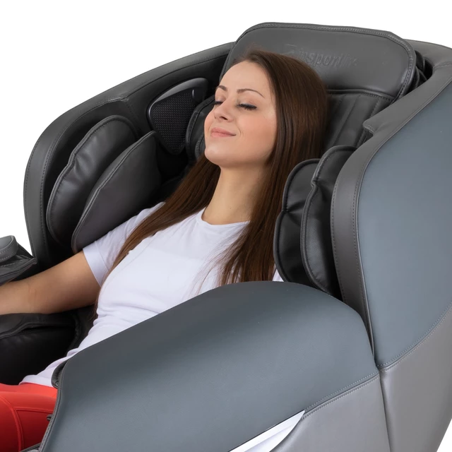 Fotel do relaksu inSPORTline Carlita ∙ masaż mechaniczny + powietrzny ∙ ogrzewanie podczerwienią ∙ sterowanie głosowe ∙ Bluetooth - Antracyt