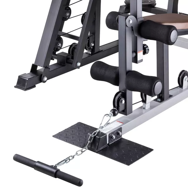 Wielostanowiskowy atlas inSPORTline Profigym C300 ∙ wyciągi górny/dolny + prasa do nóg ∙ 2×60 kg stos