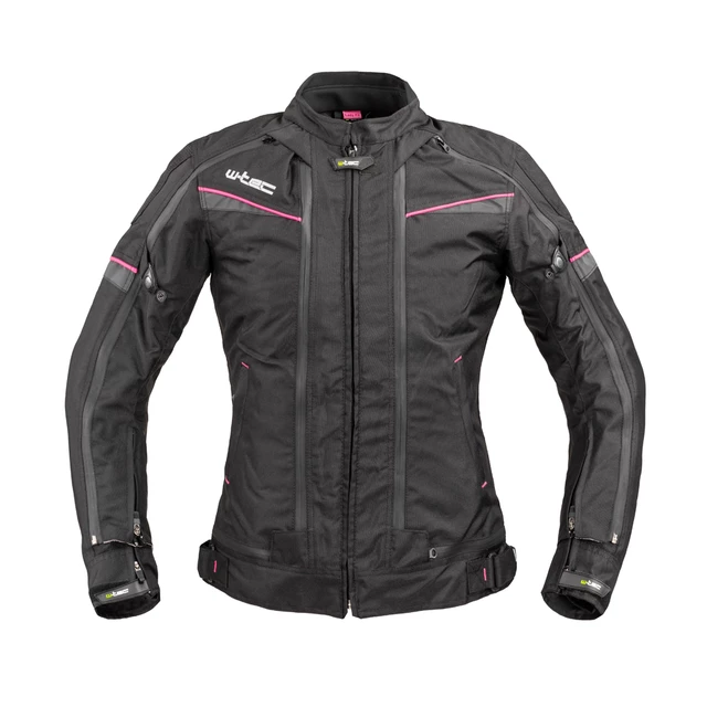 Damska kurtka motocyklowa W-TEC Progair Lady - Czarno-różowy - Czarno-różowy