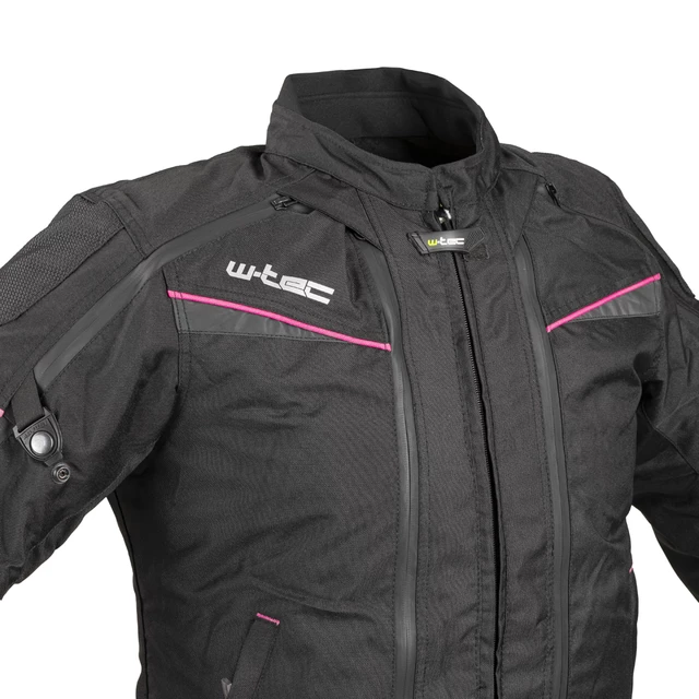 Damska kurtka motocyklowa W-TEC Progair Lady - Czarno-różowy