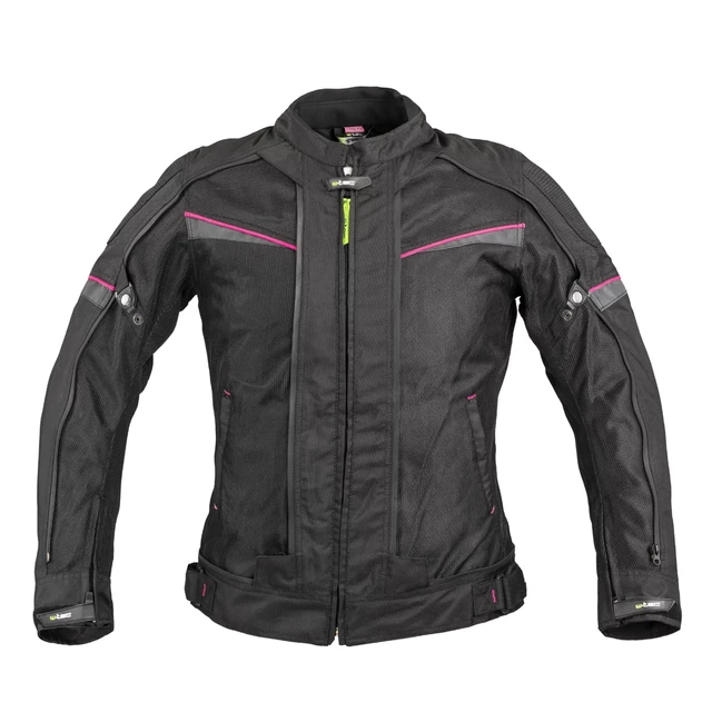 Damska kurtka motocyklowa W-TEC Progair Lady - Czarno-różowy