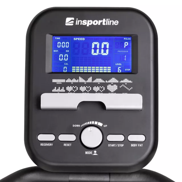 Rower treningowy magnetyczny inSPORTline Delavan UB ∙ 16 poziomów oporu ∙ program HRC ∙ cicha praca ∙ czujniki tętna ∙ uchwyt na tablet