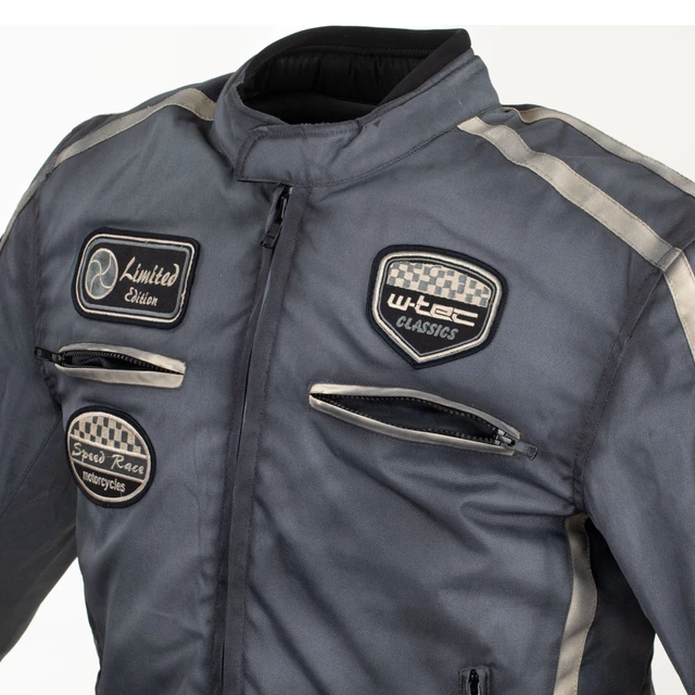 Męska kurtka motocyklowa W-TEC Patriot - Biały