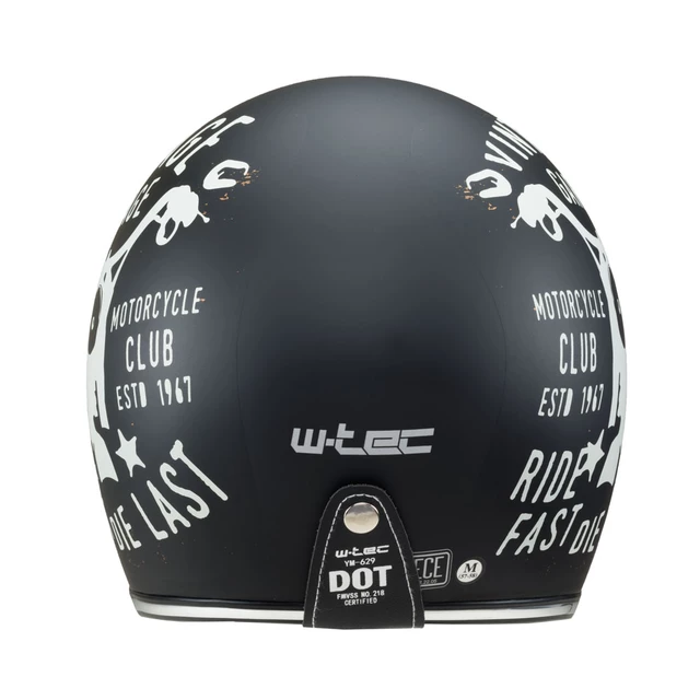 Kask motocyklowy otwarty W-TEC Café Racer - 3 sposoby surfowania w kolorze brązowym