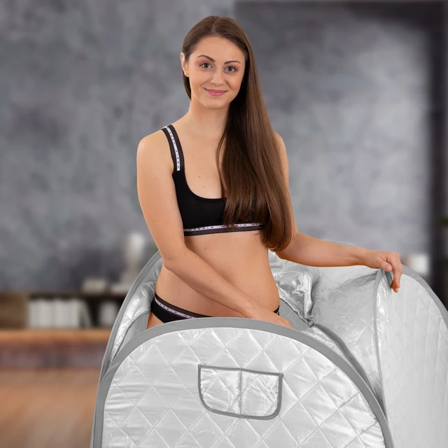Przenośna sauna parowa inSPORTline Steamona II ∙ 9 trybów pary ∙ składana konstrukcja ∙ pilot zdalny ∙ maks. 50 °C