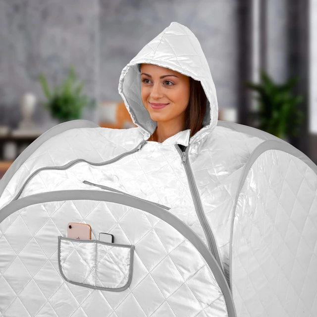 Przenośna sauna parowa inSPORTline Steamona II ∙ 9 trybów pary ∙ składana konstrukcja ∙ pilot zdalny ∙ maks. 50 °C