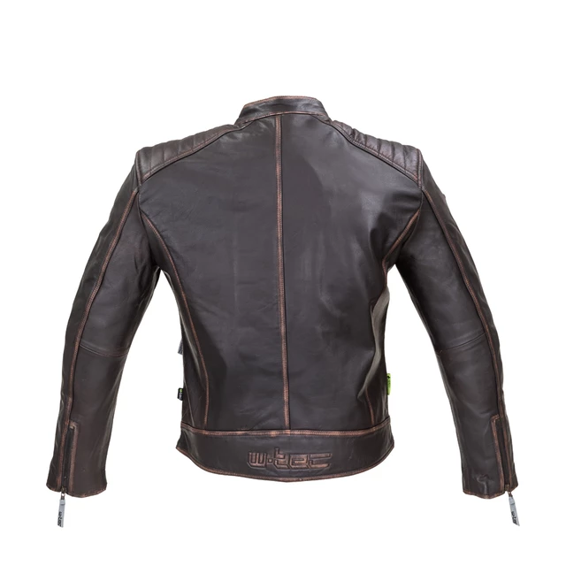 Skórzana męska kurtka motocyklowa W-TEC Embracer - Vintage ciemnobrązowy