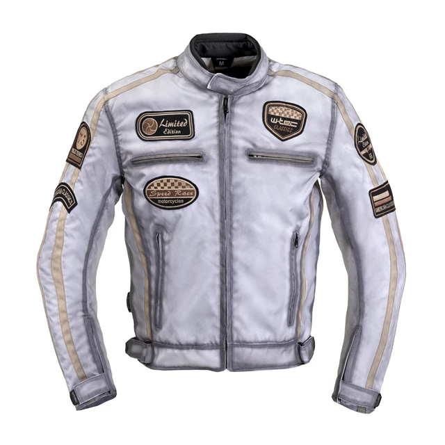 Męska kurtka motocyklowa W-TEC Patriot - Biały - Biały