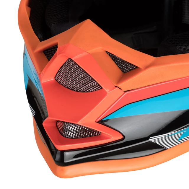 Kask motocyklowy cross enduro W-TEC V321 ∙ ABS ∙ ECE 22-05 ∙ wentylacja ∙ lekki - Światło księżyca