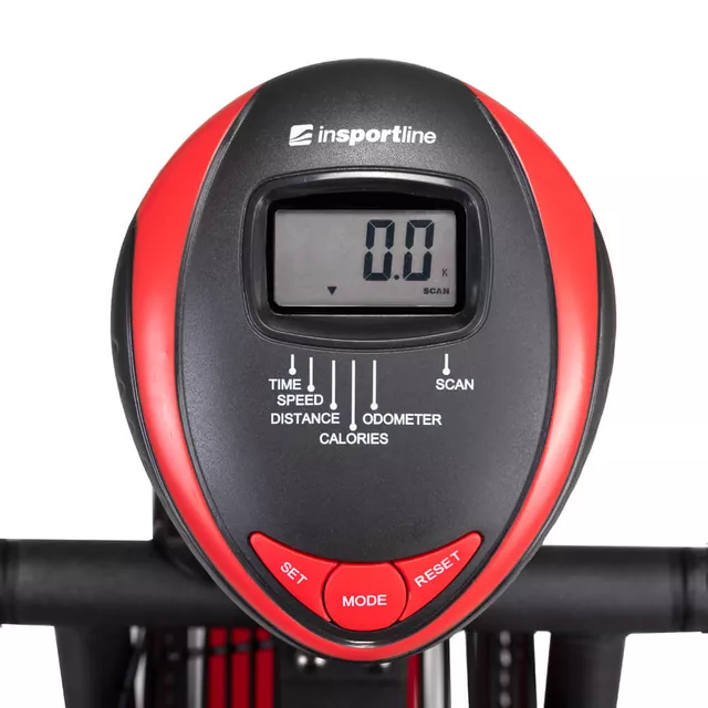 Rower powietrzny inSPORTline Airbike® Basic II ∙ płynna regulacja oporu ∙ ruchome uchwyty ∙ ruchome uchwyty ∙ antypoślizgowe pedały ∙ wyświetlacz