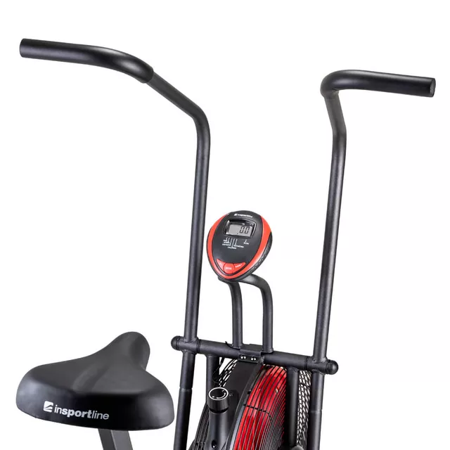 Rower powietrzny inSPORTline Airbike® Basic II ∙ płynna regulacja oporu ∙ ruchome uchwyty ∙ ruchome uchwyty ∙ antypoślizgowe pedały ∙ wyświetlacz