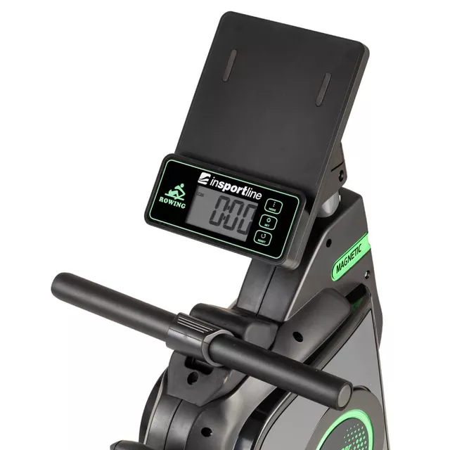 Wioślarz domowy inSPORTline Thenar ∙ magnetyczny system ∙ cicha praca ∙ uchwyt na tablet ∙ wyświetlacz LCD ∙ składany ∙ nośność 150 kg