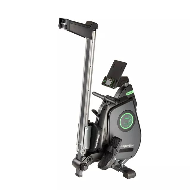 Wioślarz domowy inSPORTline Thenar ∙ magnetyczny system ∙ cicha praca ∙ uchwyt na tablet ∙ wyświetlacz LCD ∙ składany ∙ nośność 150 kg
