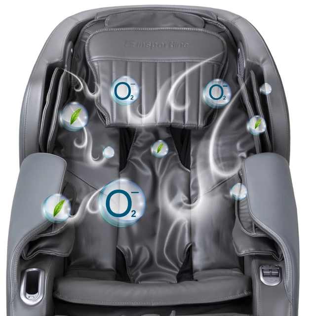 Fotel do relaksu inSPORTline Carlita ∙ masaż mechaniczny + powietrzny ∙ ogrzewanie podczerwienią ∙ sterowanie głosowe ∙ Bluetooth - Antracyt