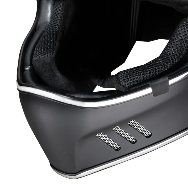 Kask motocyklowy otwarty W-TEC Black Heart Retron ∙ Vintage ∙ 1100 g ∙ ECE 22-05 - Gniewny Czarny