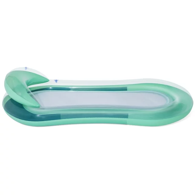 Dmuchany leżak wodny Bestway Aqua Lounge 160 x 84 cm ∙ nośność 90 kg ∙ dno z siatki ∙ wygodne oparcie pleców - Zielony