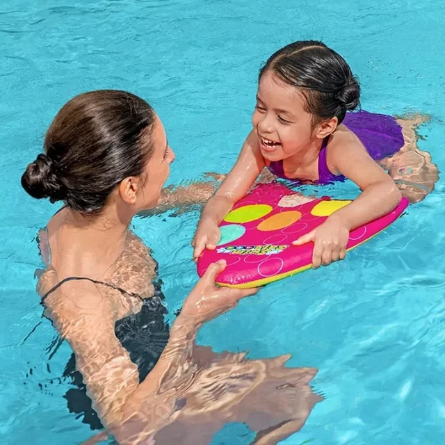 Deska do pływania dla dzieci Bestway Aquastar Swim Safe ∙ ergonomiczny kształt ∙ wspiera naukę pływania ∙ solidna konstrukcja - Różowy