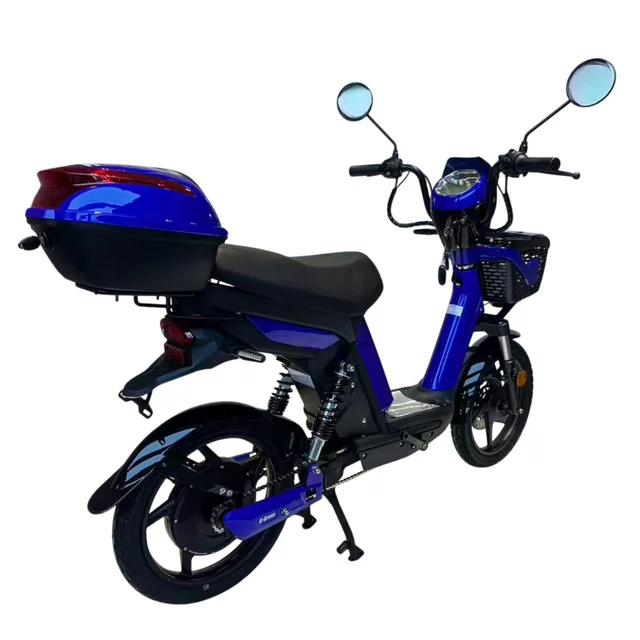 Skuter elektryczny W-TEC E-Greta II 12Ah 18" ∙ silnik 350 W ∙ zasięg do 50 km ∙ nośność 120 kg ∙ akumulator 15 Ah - Niebieski