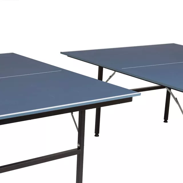 Stół do tenisa stołowego inSPORTline Balis ∙ 15 mm grubość blatu ∙ siatka z zaciskami ∙ łatwe składanie ∙ waga 64 kg ∙ solidna rama - Niebieski