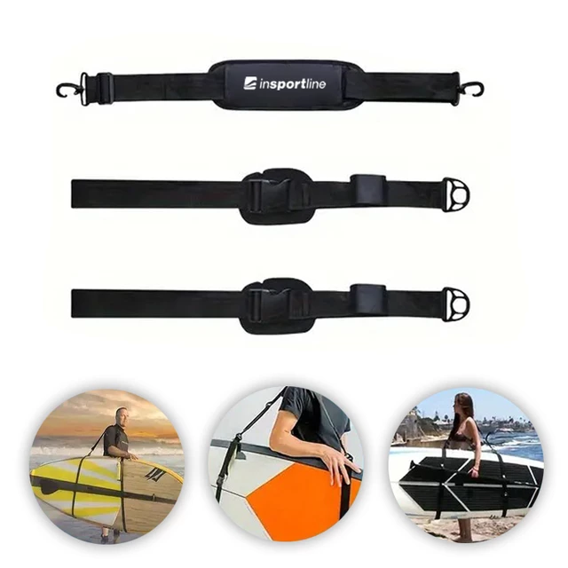 Pas na ramię do noszenia paddleboardu deski SUP inSPORTline Wavedor
