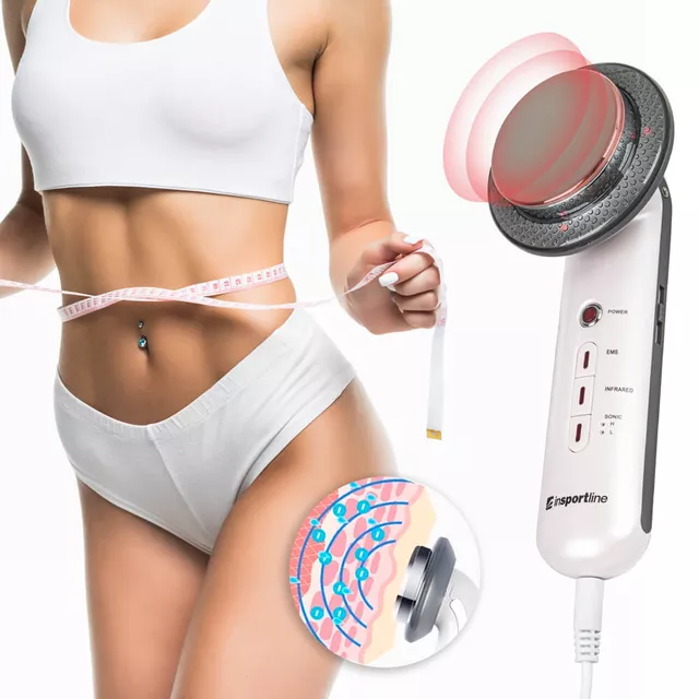 Ultradźwiękowy masażer do modelowania sylwetki Antycellulit inSPORTline Valeri ∙ do ciała ∙ 3 programy ∙ 5 trybów mocy