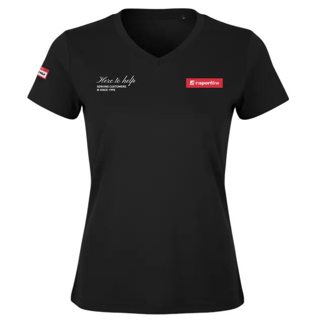 Koszulka damska inSPORTline Signature ∙ 100% bawełna ∙ wygodny krój ∙ duże logo na plecach - mocca