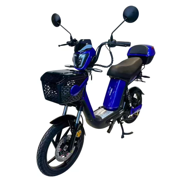 Skuter elektryczny W-TEC E-Greta II 12Ah 18" ∙ silnik 350 W ∙ zasięg do 50 km ∙ nośność 120 kg ∙ akumulator 15 Ah - Niebieski - Niebieski