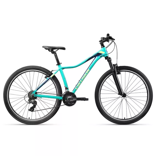 Damski rower górski Cyclision Corpha 6 MK-II 29" ∙ 21 biegów Shimano ∙ amortyzowany widelec ∙ hamulce V-brake ∙ rama aluminiowa - Coralberry - Caribbean Sea