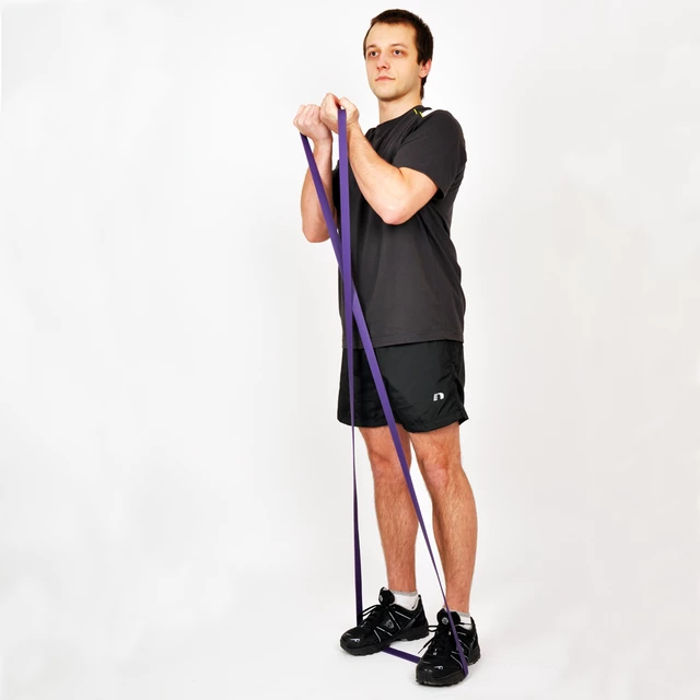 Guma oporowa / pętla do ćwiczeń inSPORTline Hangy X-Light ∙ 204×1,3 cm ∙ obówd 204 cm ∙ opór 12 kg