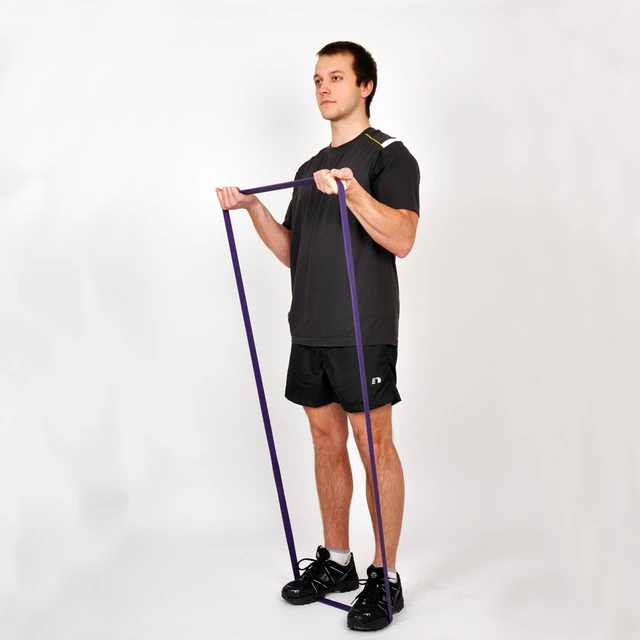 Guma oporowa / pętla do ćwiczeń inSPORTline Hangy X-Light ∙ 204×1,3 cm ∙ obówd 204 cm ∙ opór 12 kg