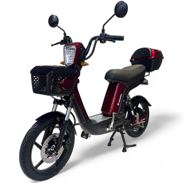 Skuter elektryczny z pedałami motorower inSPORTline E-Greta 12Ah - OUTLET - Czerwony