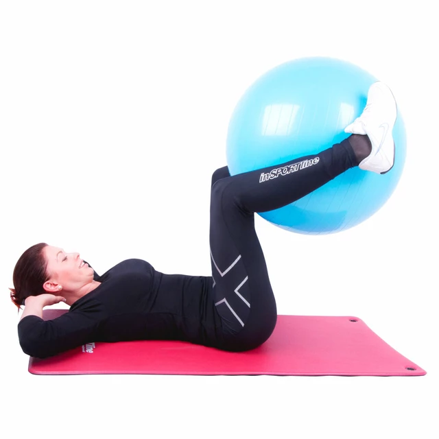 Piłka gimnastyczna / fitness do ćwiczeń Top Ball inSPORTline 55 cm ∙ nośność 600 kg ∙ antypoślizgowa powierzchnia - Ciemny szary