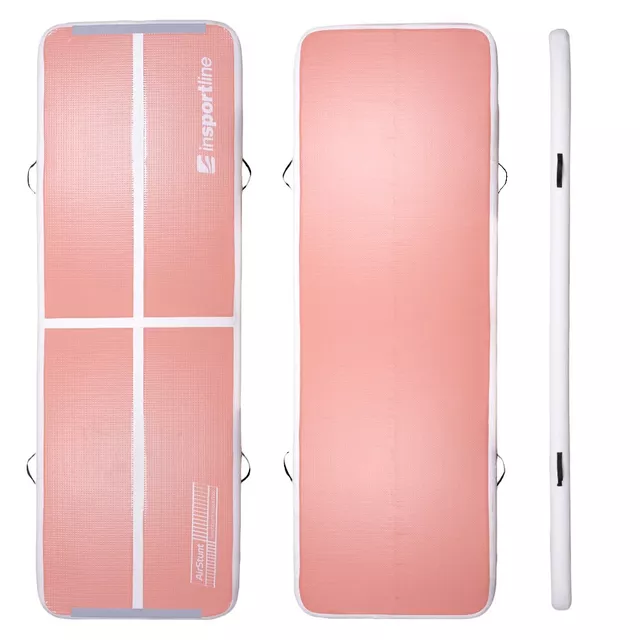 Ścieżka akrobatyczna Airtrack inSPORTline Airstunt 300x100x10 cm ∙ z pompką elektryczną ∙ nośność 500 kg ∙ wodoodporna ∙ torba w zestawie