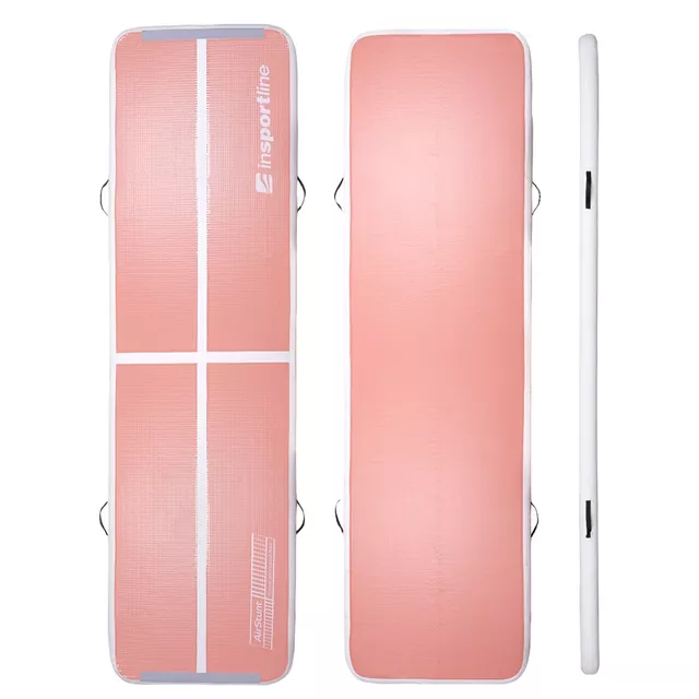 Ścieżka akrobatyczna Airtrack inSPORTline Airstunt 500x100x10 cm ∙ z pompką elektryczną ∙ nośność 850 kg ∙ wodoodporna ∙ torba w zestawie