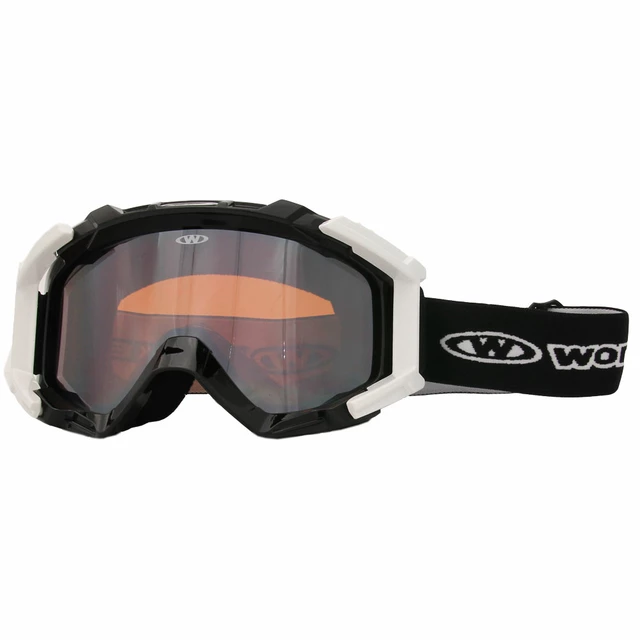 Gogle snowboardowe/narciarskie WORKER Simon ∙ kształt anatomiczny ∙ szkła podwójne ∙ ochrona anti-fog ∙ wentylowane ∙ pasek regulowany ∙ UV 100% - Czarny