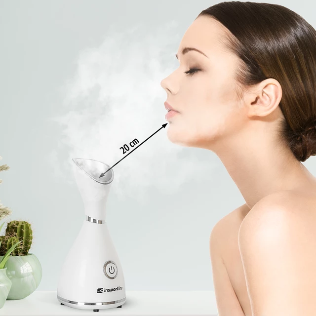 Sauna parowa do twarzy inSPORTline Cison ∙ nano para 300 W ∙ higieniczne nawilżanie skóry ∙ otwiera pory